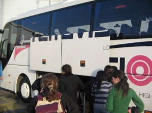 The Terravision coach from Termini to Ciampino Airport
