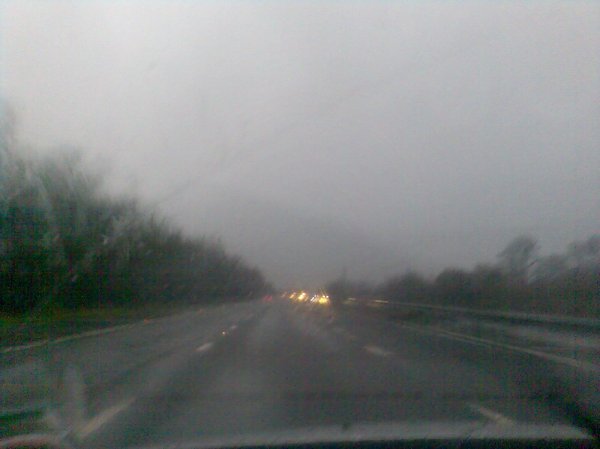 Horrible weather on the M4