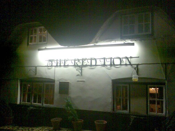 The Red Lion - the place where we had our dinner