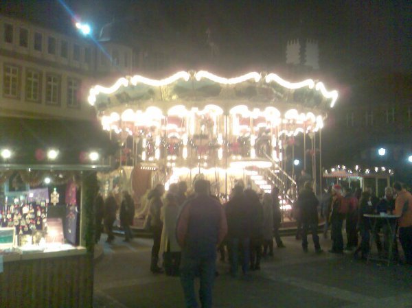 The 1st thing we saw when we arrived at the Christmas market