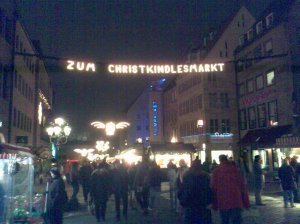 Approaching the Nuremberg Christmas Market