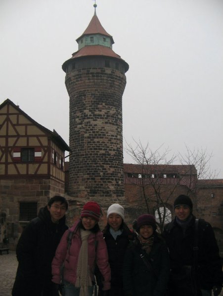The group of us at the Kaiserburg