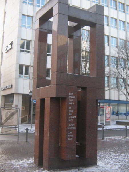 Einstein memorial in Ulm