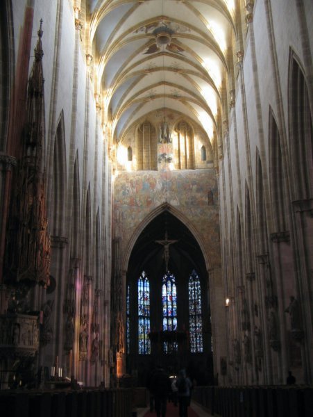 The interior of Ulm cathedral