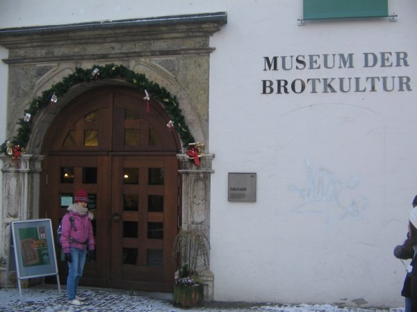 Carine just can't wait to get into the Bread Museum