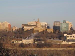 View of Alberta Legislature Building from Strathcona