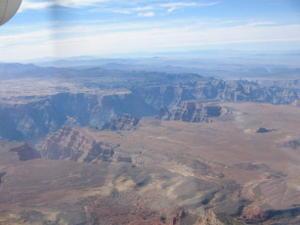 Last view of Grand Canyon as we flew towards Las Vegas