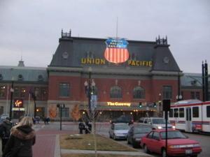 The former Union Pacific Station