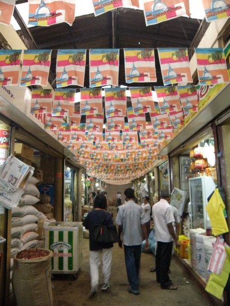 A corridor in Kandy Central Market