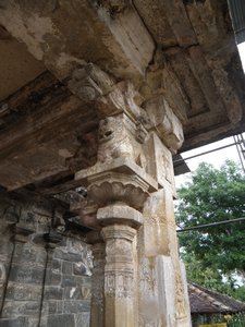 Fine carvings in Galadeniya temple