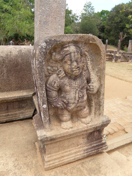 Carving of a dwarf at Mahasen's Palace