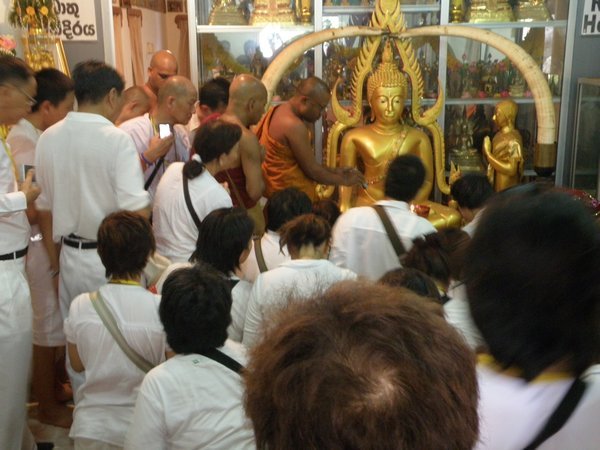 We were offered a chance to see Buddha's sharira