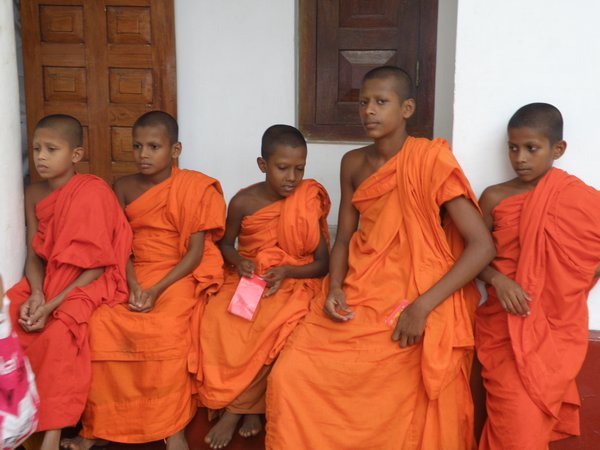 Young monks at Mihintale