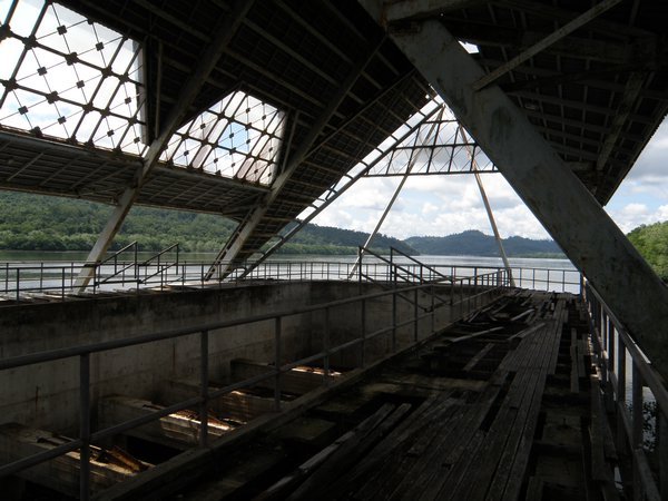 Inside the abandoned jetty