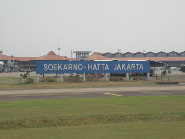 Landing at Jakarta Airport