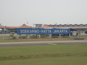 Landing at Jakarta Airport