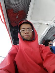 Coats were provided as the boat travelled up to 40 knots