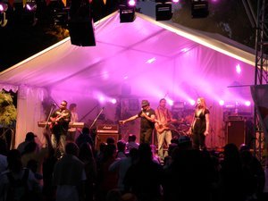 An outdoor concert at Fremantle Esplanade