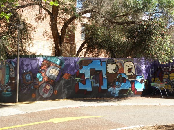 Wall graffiti, Northbridge