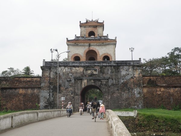 One of the walled city gates of Hue