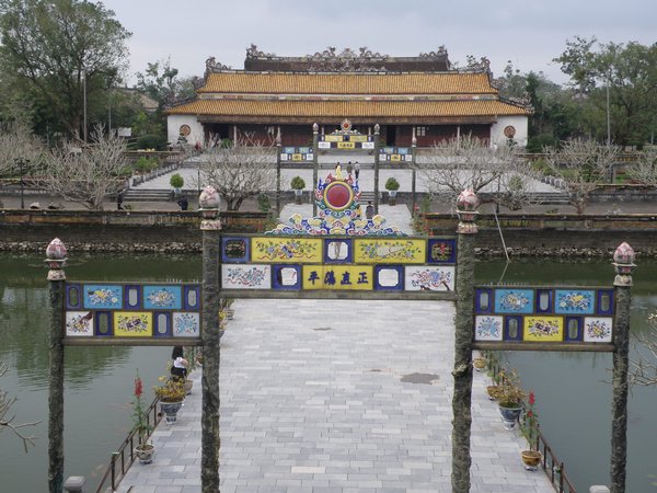 View of Thai Hoa Palace (used for the emperor's official receptions) from Ngo Mon gate