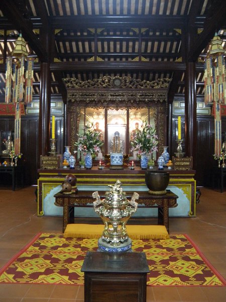 A Buddhist temple behind the pagoda