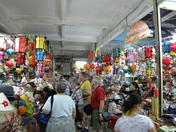 The more-touristy section of Dong Ba market