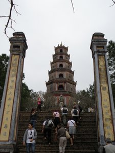 Next destination: Thien Mu Pagoda, a symbol of Hue and Vietnam