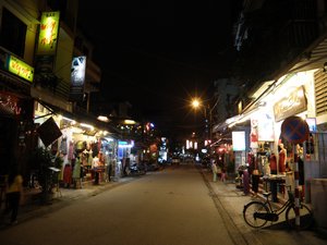Pham Ngu Lao street, the backpackers' street in Hue