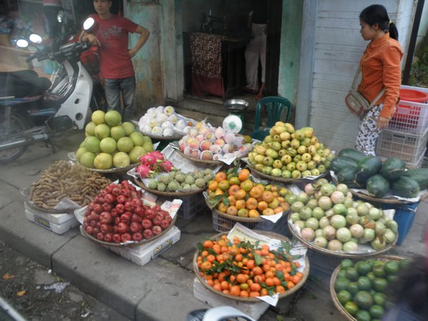 Fruits on sale in the early morning