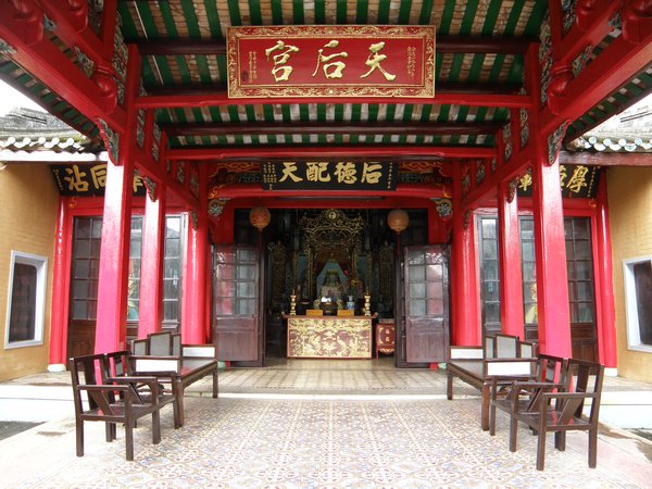 Temple dedicated to Thien Hau (Goddess of the sea) in the Chinese All-Community Assembly Hall