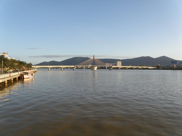 Han River, with Song Han Bridge and Monkey Mountain in the background