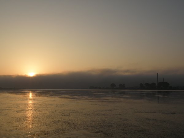 Sunrise over North Korea