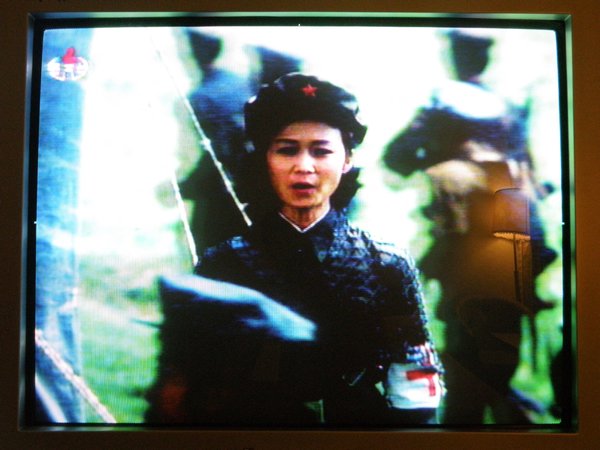 Military drama on North Korean TV