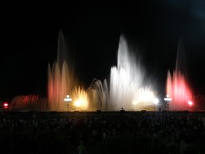 Musical fountain outside May 1st Stadium