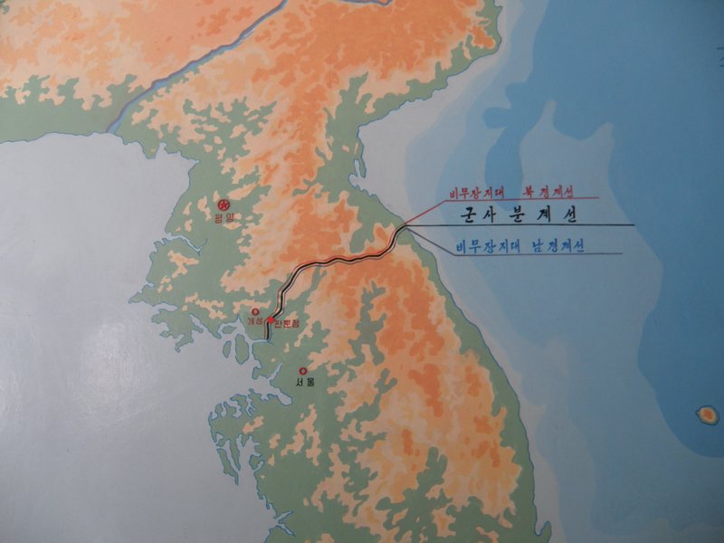 Map of the current border in the General Lecture Room