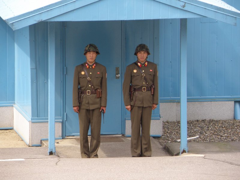 Disciplined North Korean soldiers