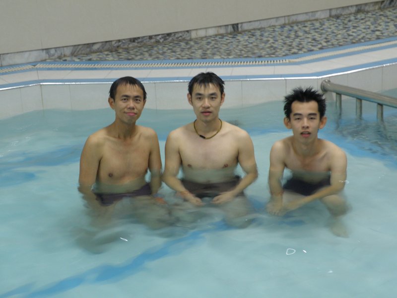 Me and my fellow tour group members in the pool