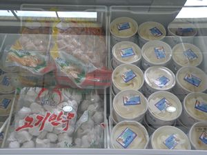 North Korean ice-cream and frozen food