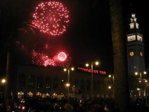 New Year celebration at Embarcadero
