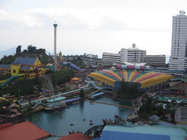 View of Genting Outdoor Theme Park from our room
