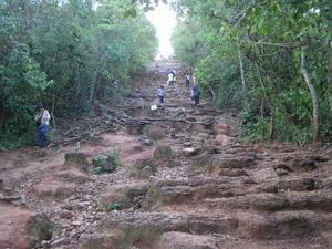 The rocky path up to Phnom Bakheng