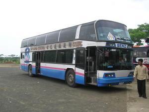 The bus that brings us from Siem Reap to Phnom Penh