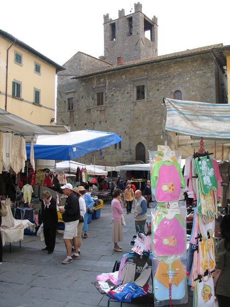 The markets in Cortona