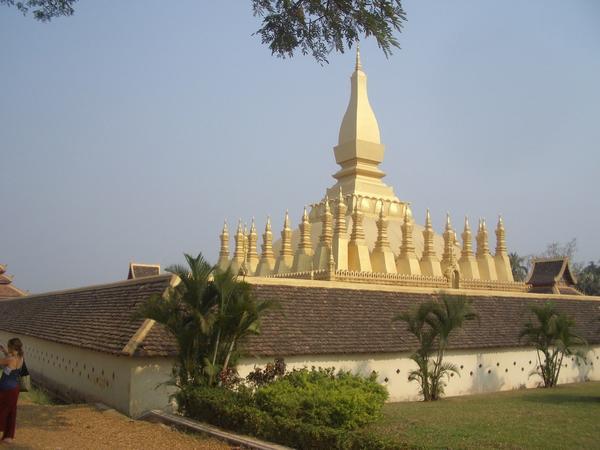 Pha That Luang from an angle