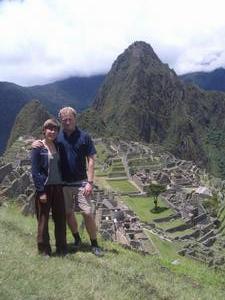 Helene and Robin at Machu Picchu