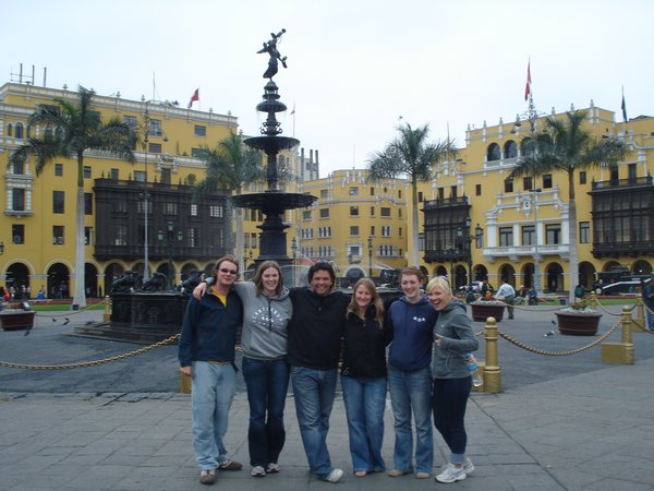in the Plaza de Armas, Lima