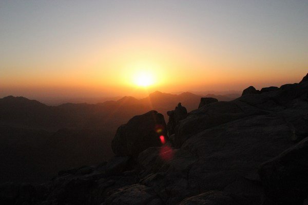 sunrise over Mt Sinai
