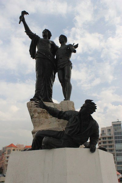 statue of bullets, Beirut