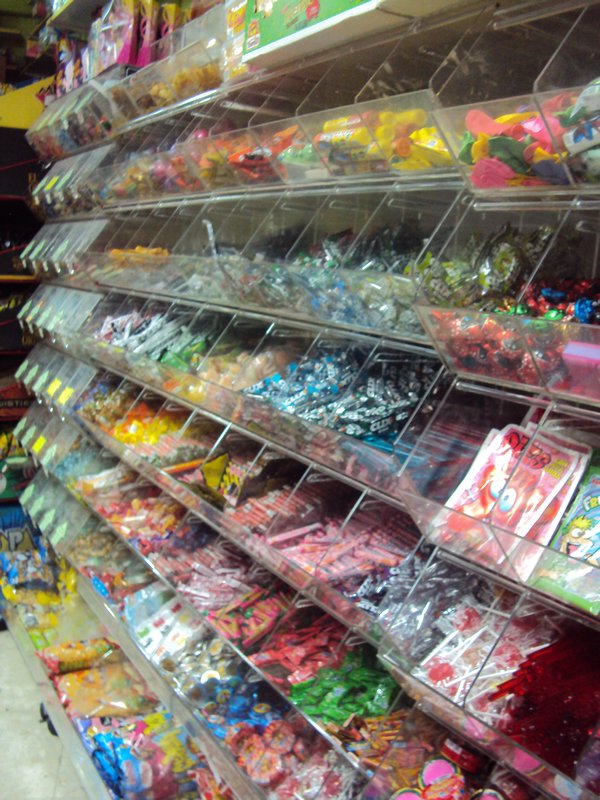 only one section of a sweet shop